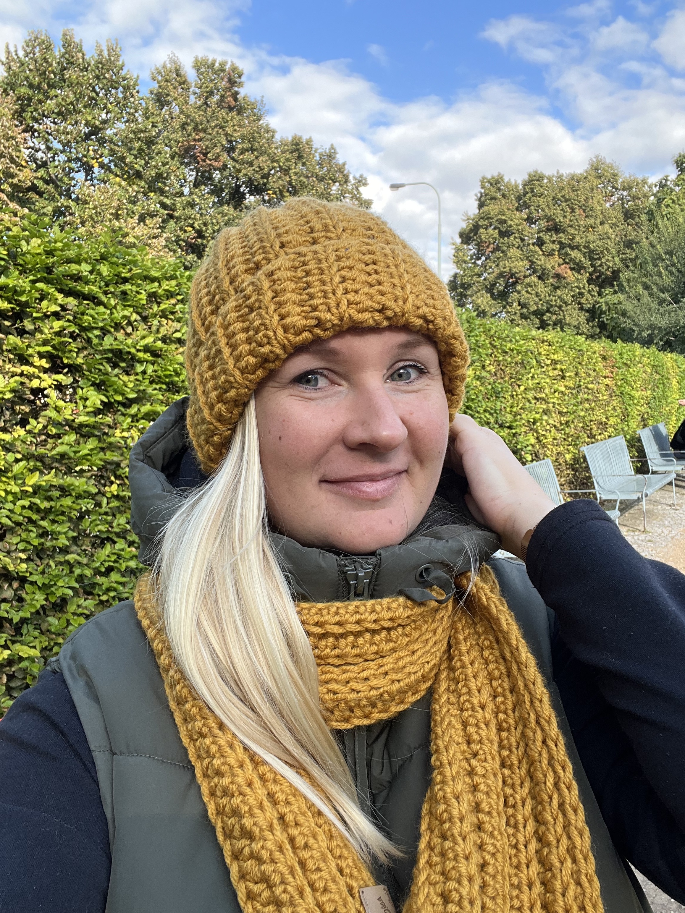 dámská sada čepice a šála