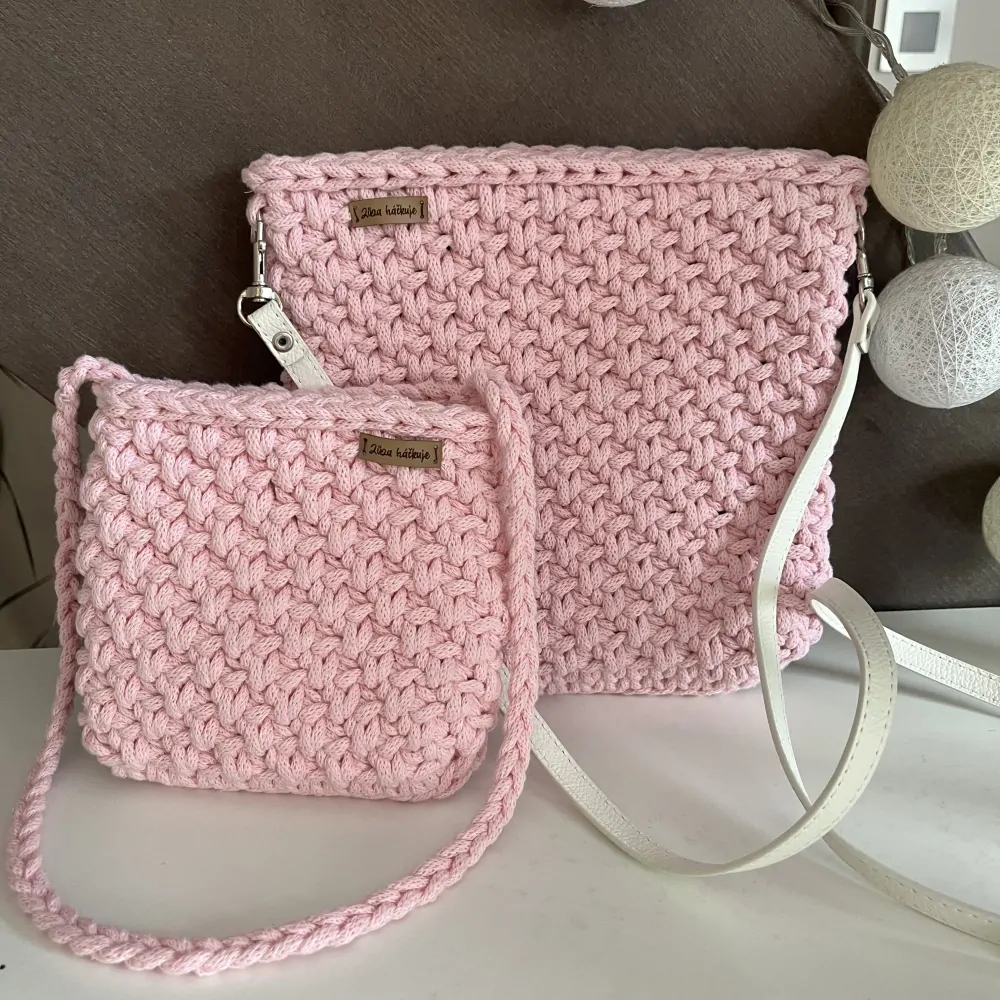 Kabelka crossbody - růžová