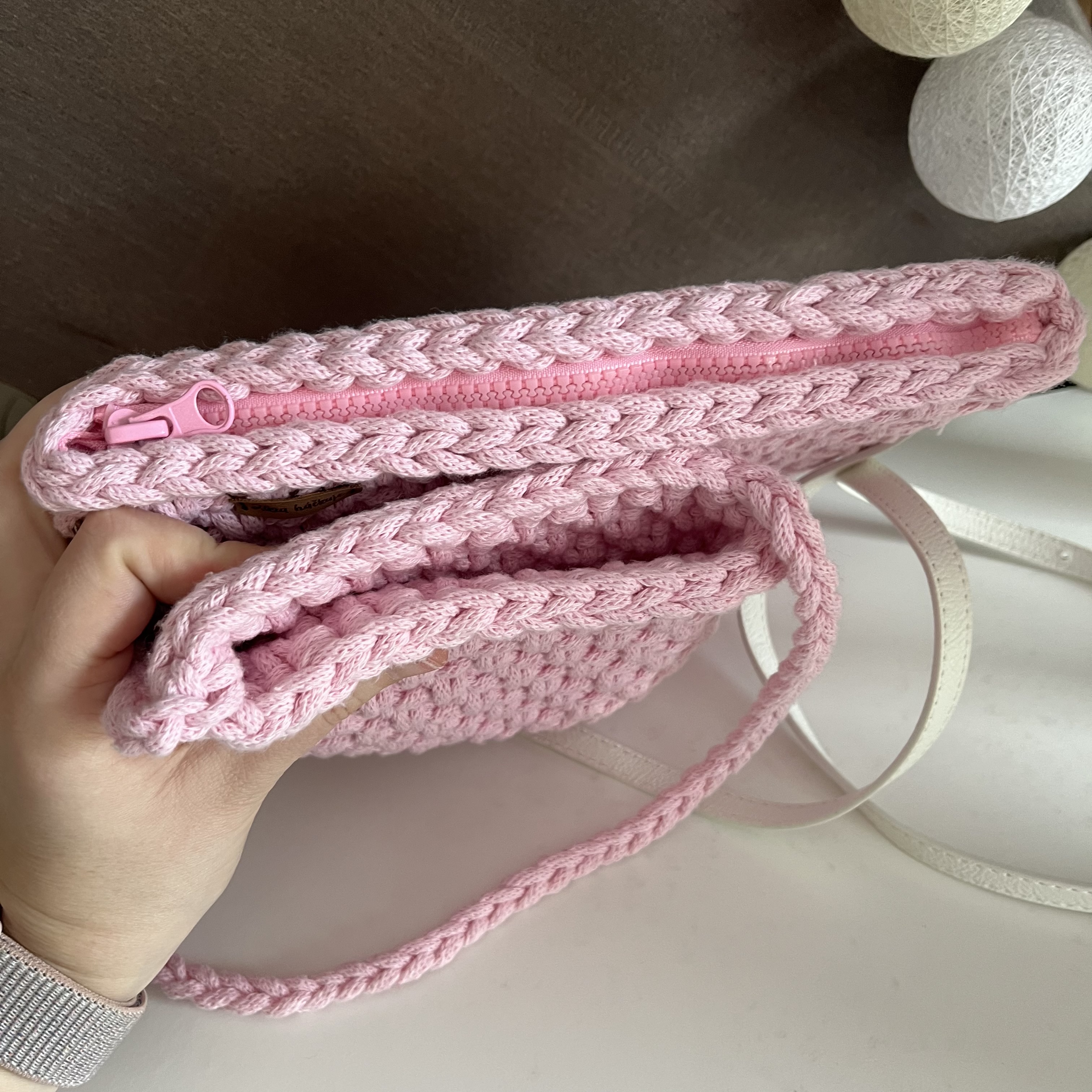 Kabelka crossbody - růžová