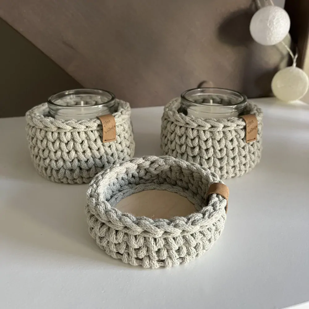 Košík na drobnosti světle olivový