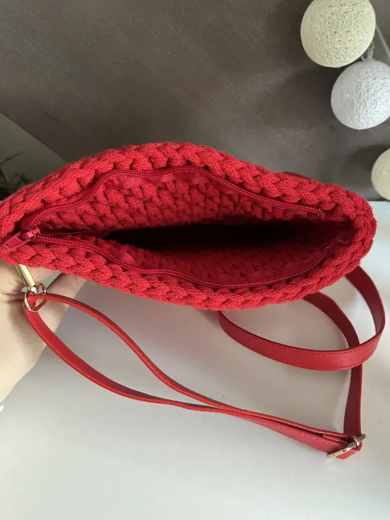 Kabelka crossbody - červená