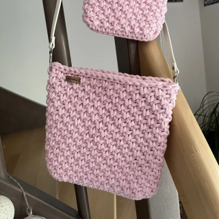 Kabelka crossbody - růžová