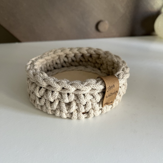 Košík na drobnosti slonovinový