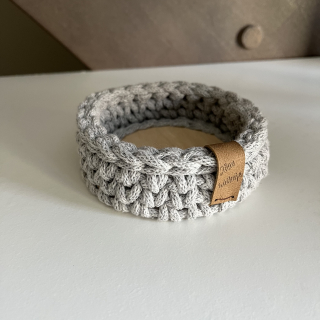 Košík na drobnosti šedý