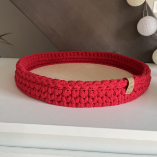 Dekorační tác červený